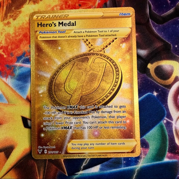 Detail Gold Heroes Medal Pokemon Card Nomer 10