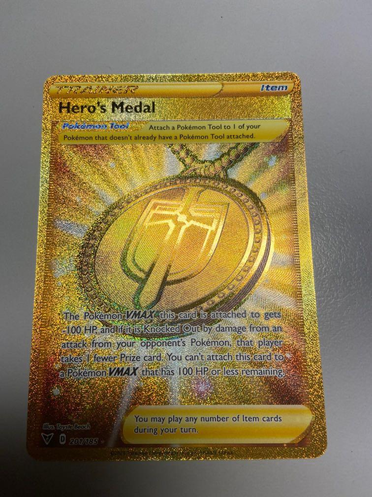 Detail Gold Heroes Medal Pokemon Card Nomer 13