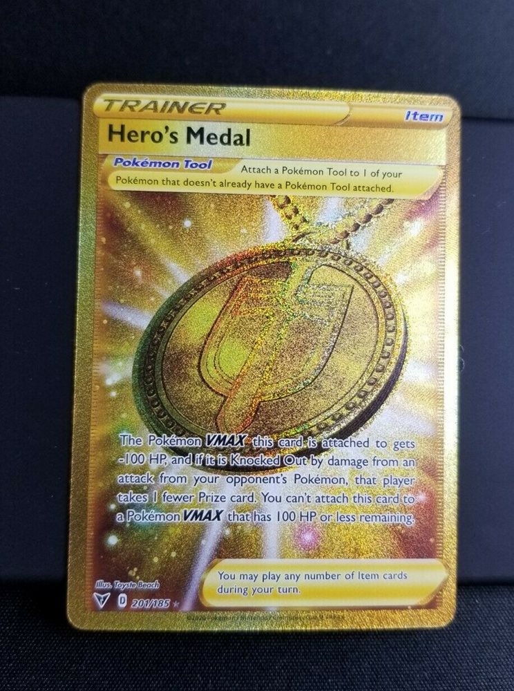 Detail Gold Heroes Medal Pokemon Card Nomer 16