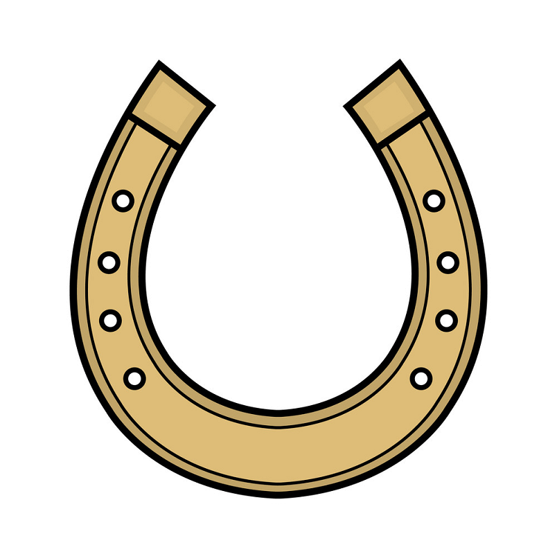 Detail Gold Horseshoe Clipart Nomer 15
