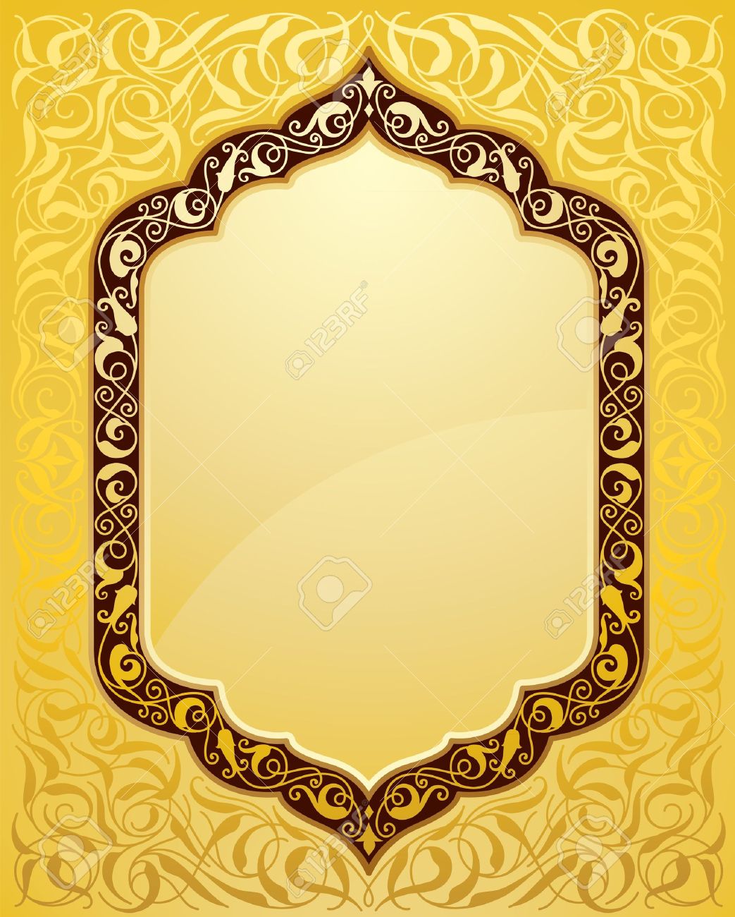 Detail Gold Islamic Background Nomer 16