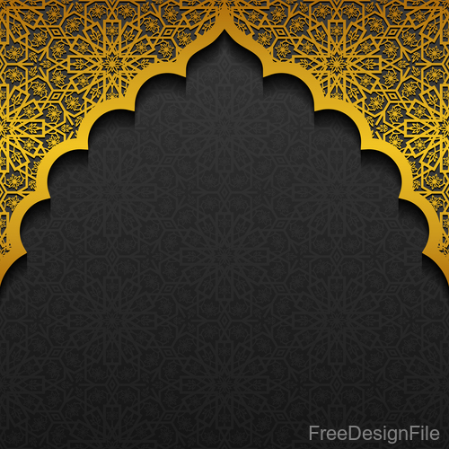 Detail Gold Islamic Background Nomer 29