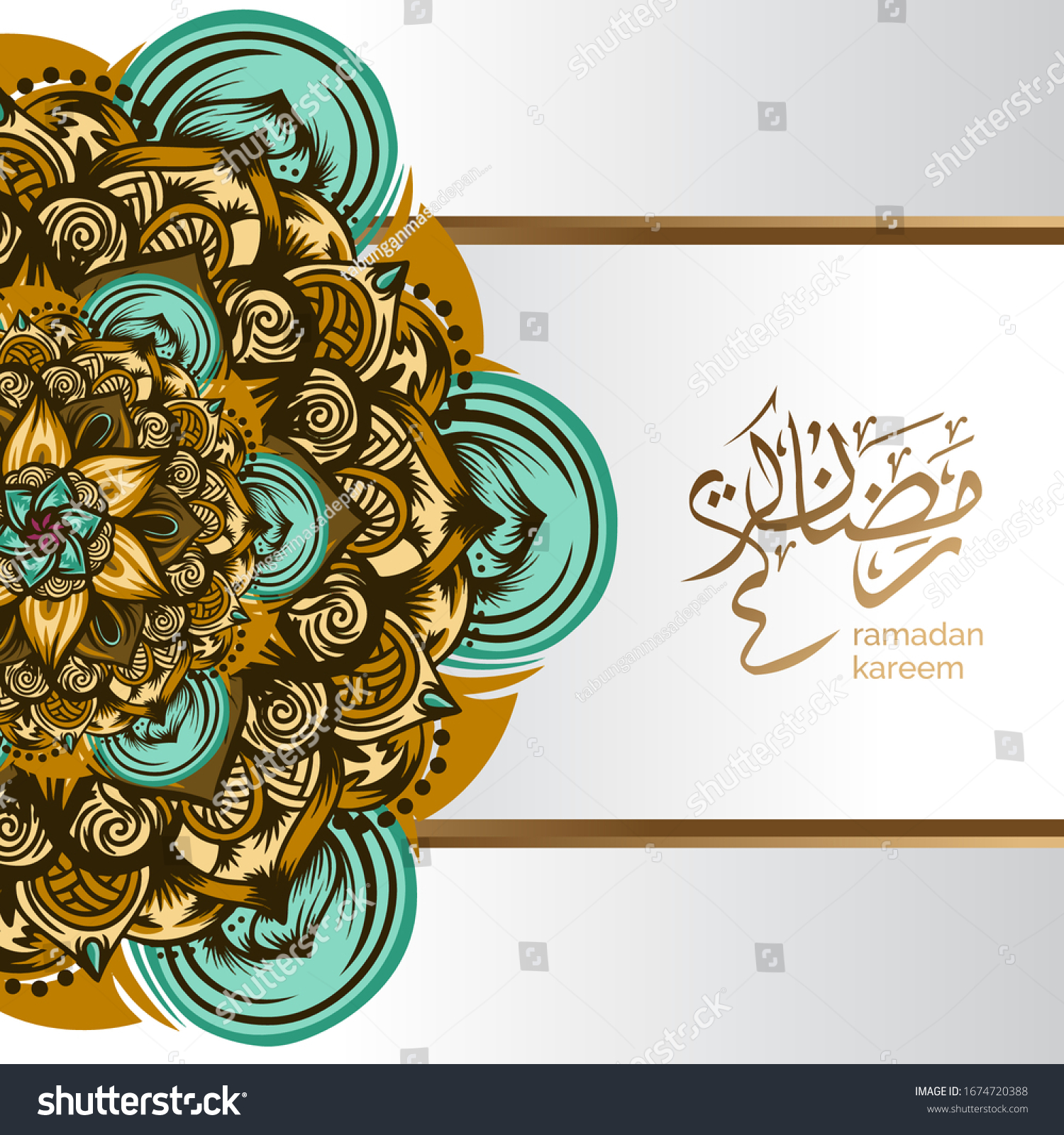 Detail Gold Islamic Background Nomer 32