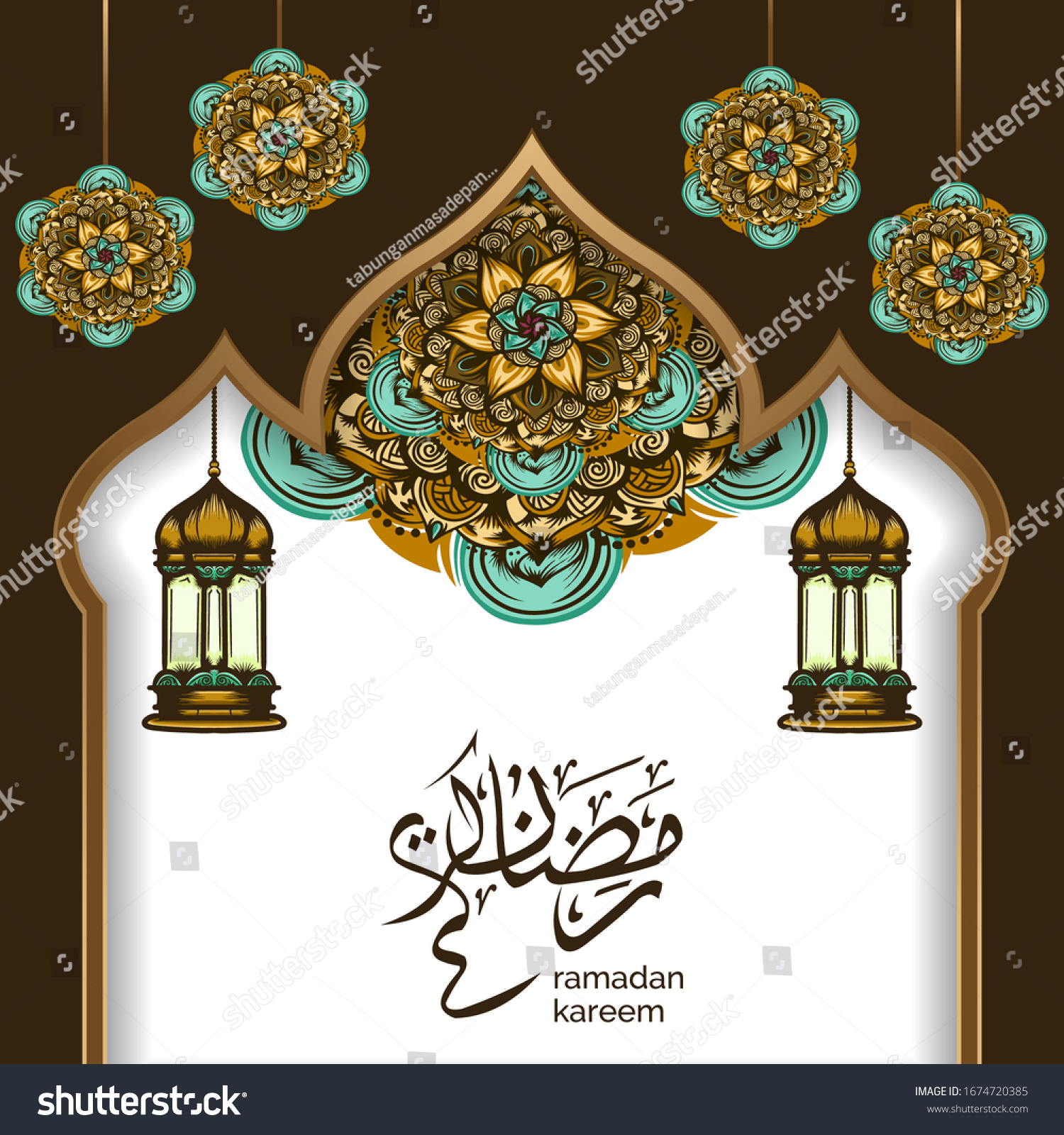 Download Gold Islamic Background Nomer 40