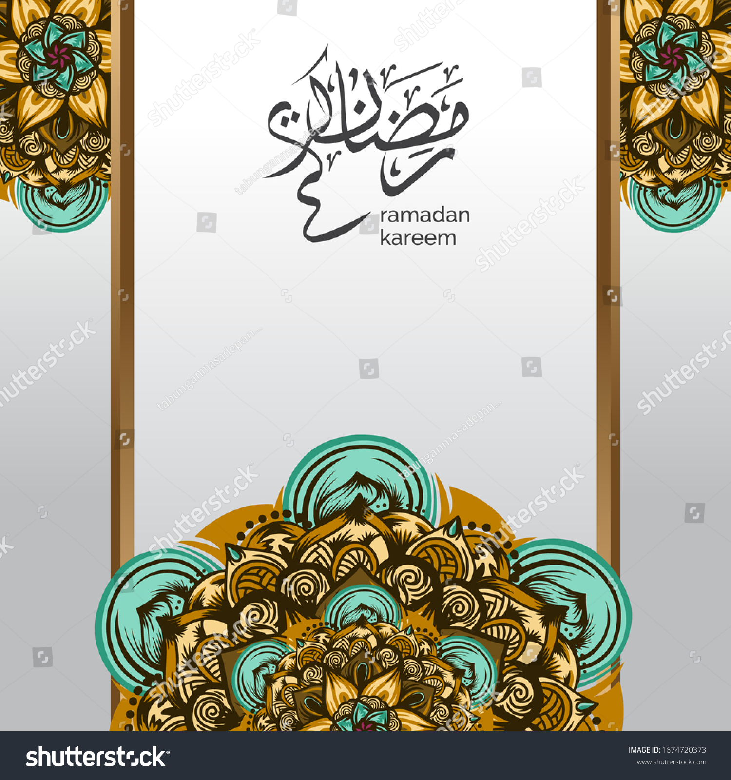 Detail Gold Islamic Background Nomer 9