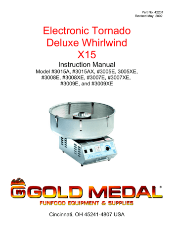 Detail Gold Medal Tornado Cotton Candy Machine Nomer 32