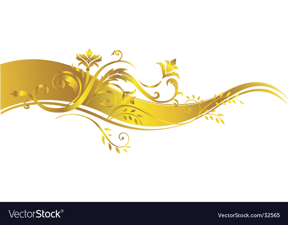 Detail Gold Ornament Vector Png Nomer 14