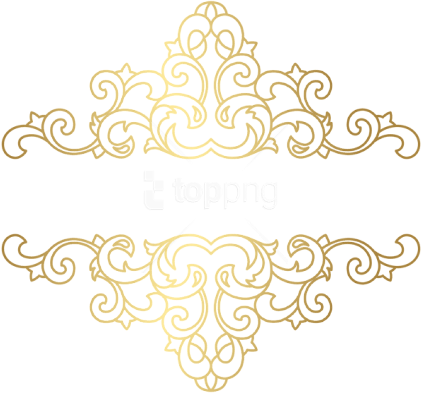 Download Gold Ornament Vector Png Nomer 16