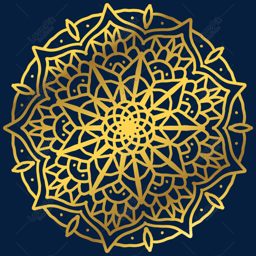 Detail Gold Ornament Vector Png Nomer 17