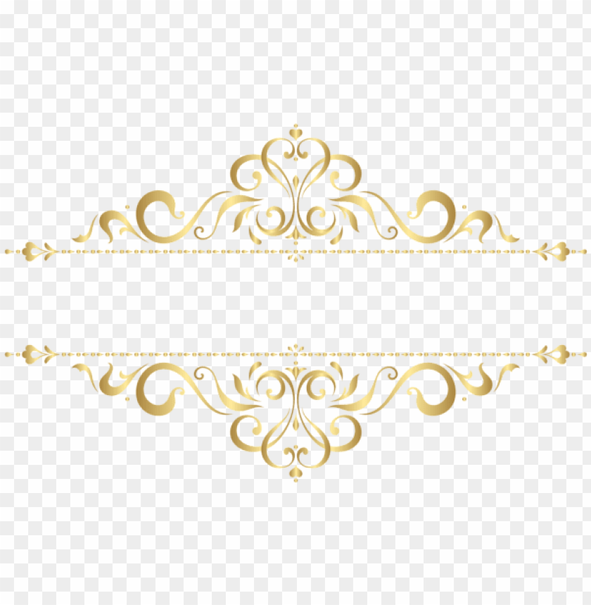 Detail Gold Ornament Vector Png Nomer 4