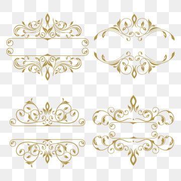 Detail Gold Ornament Vector Png Nomer 46