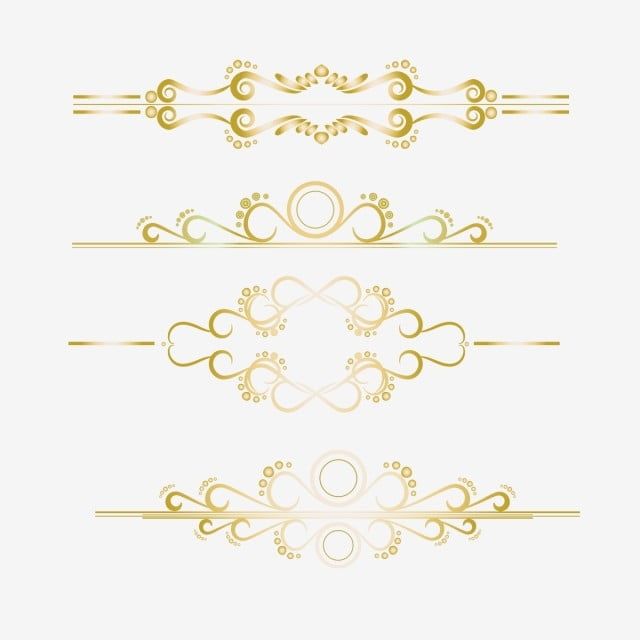 Detail Gold Ornament Vector Png Nomer 53