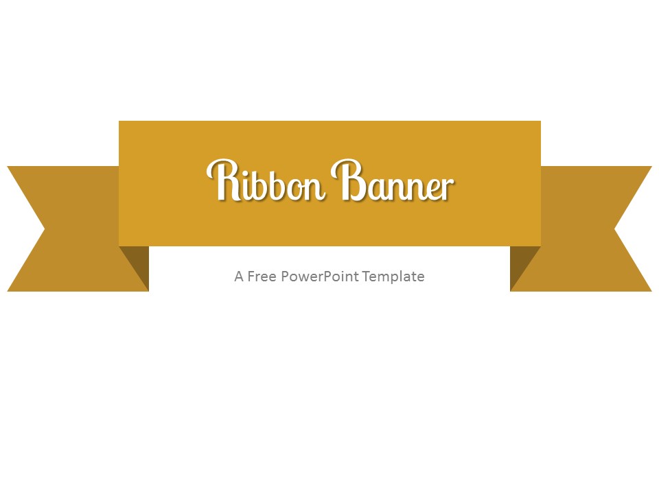 Download Gold Ribbon Banner Nomer 26