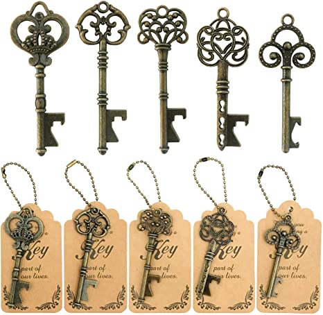 Detail Gold Skeleton Key Bottle Opener Nomer 6