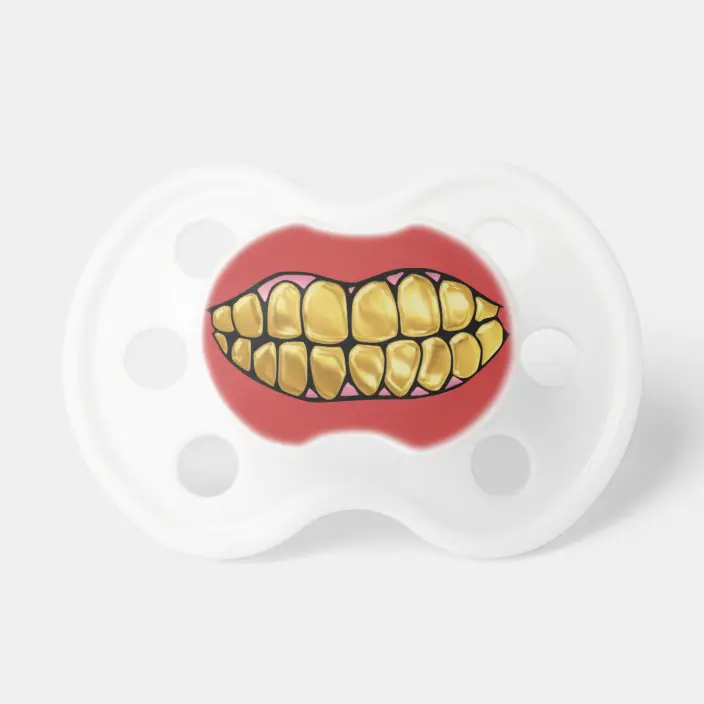Detail Gold Teeth Pacifier Nomer 3