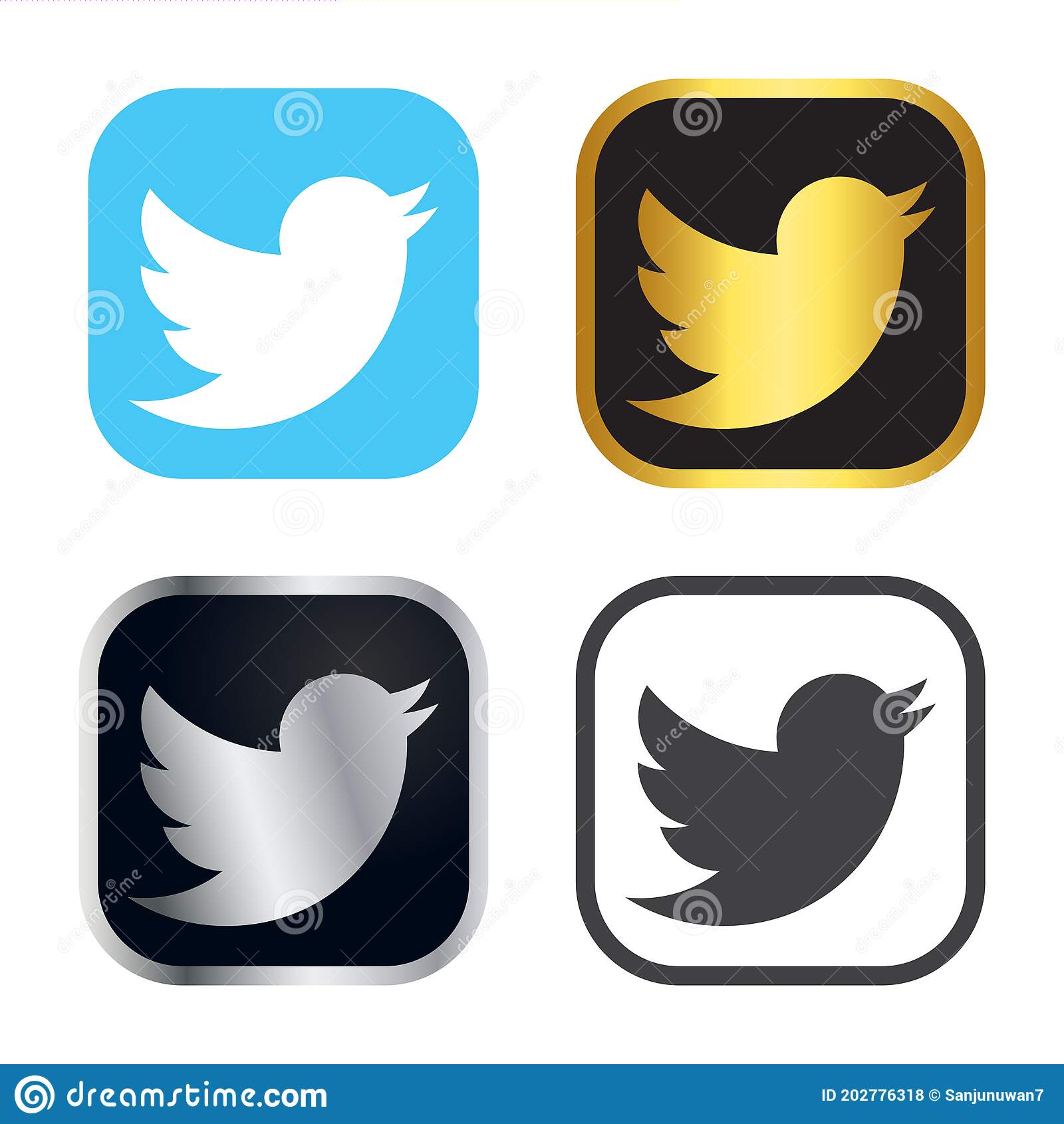 Detail Gold Twitter Logo Png Nomer 48