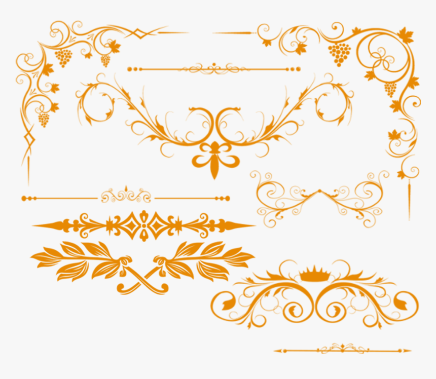 Detail Gold Wedding Border Png Nomer 11