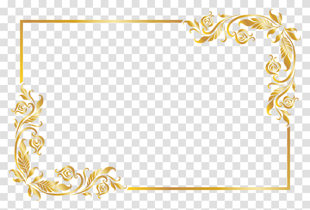Detail Gold Wedding Border Png Nomer 15