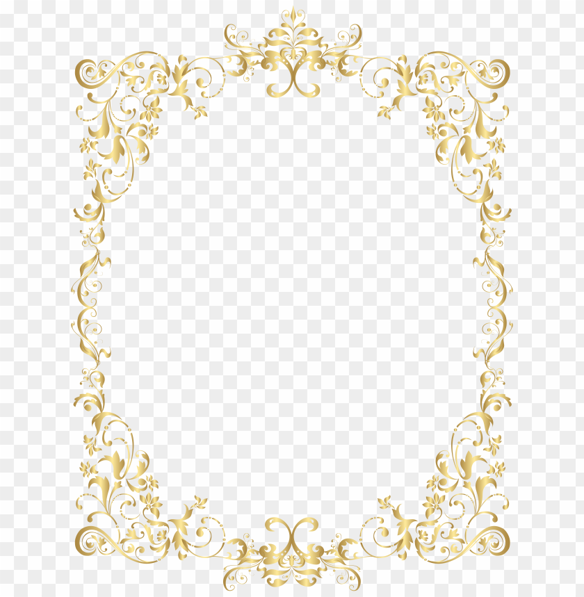 Detail Gold Wedding Border Png Nomer 16