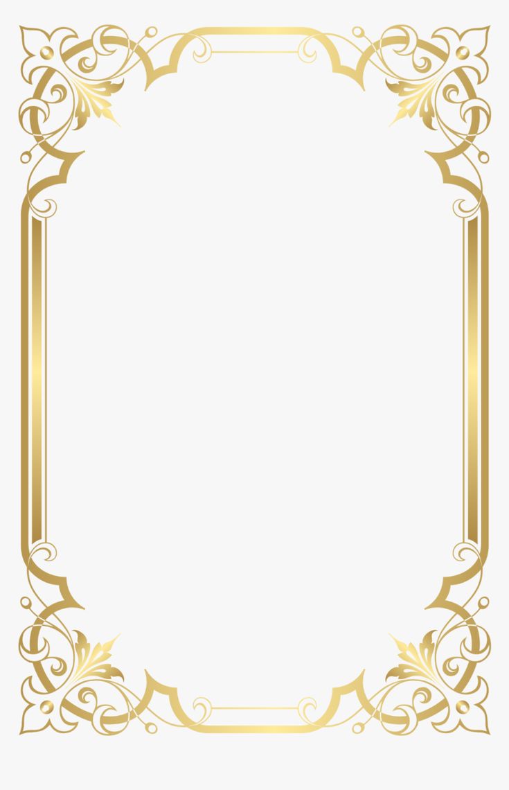 Detail Gold Wedding Border Png Nomer 3