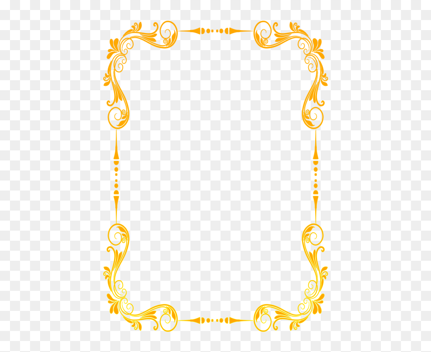 Detail Gold Wedding Border Png Nomer 42