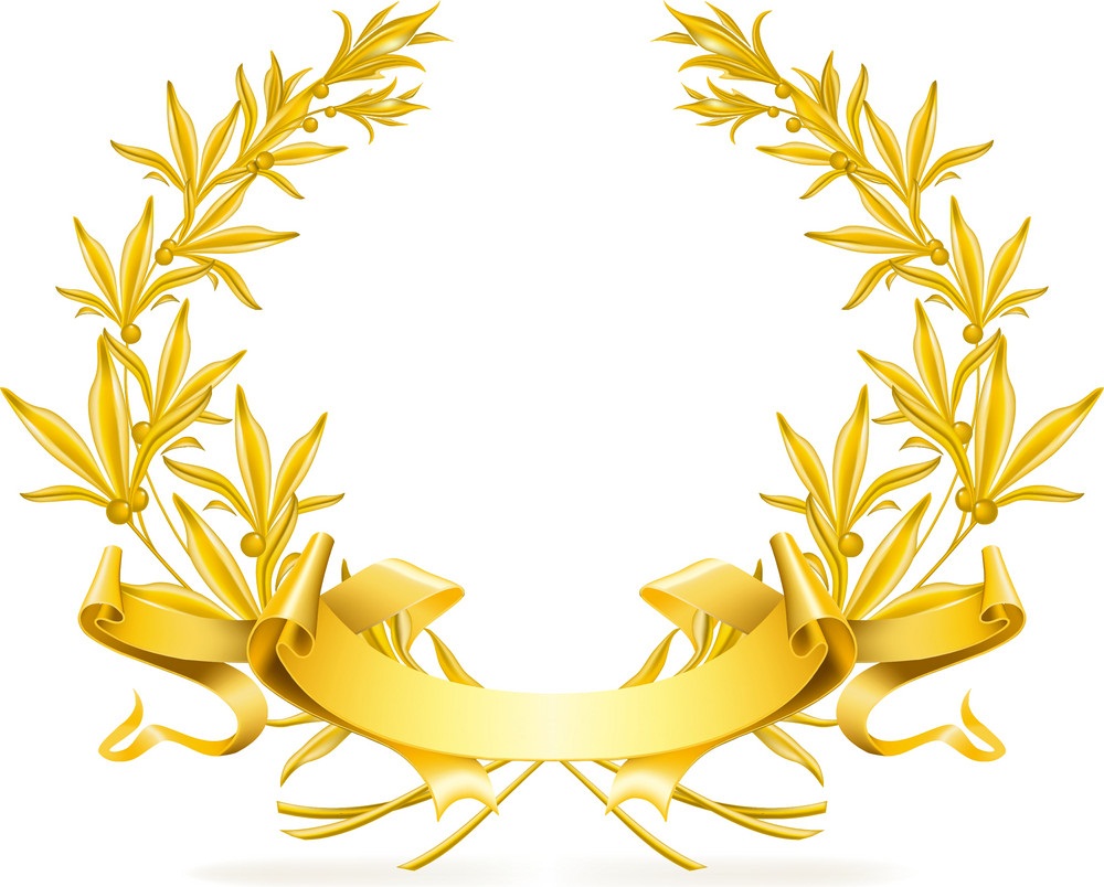 Detail Gold Wreath Clipart Nomer 36