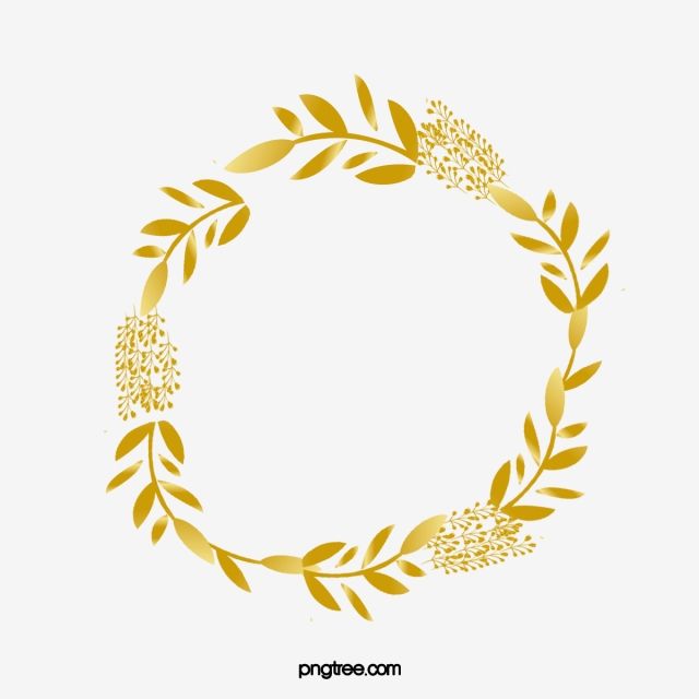 Detail Gold Wreath Clipart Nomer 51