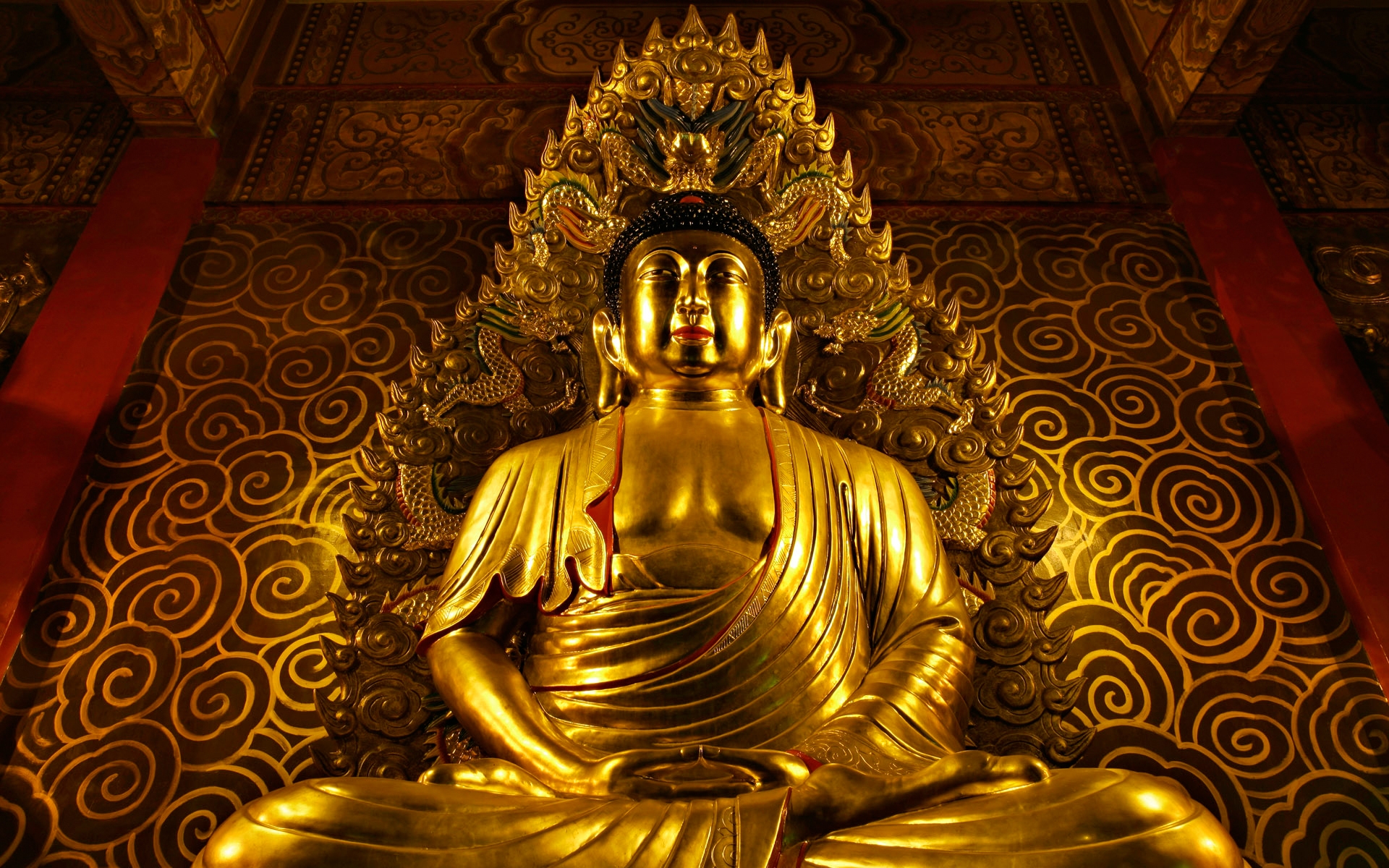 Detail Golden Buddha Wallpaper Nomer 19