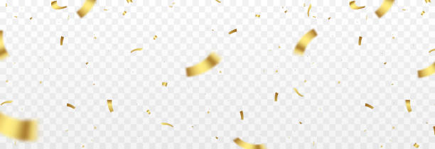 Golden Confetti Png - KibrisPDR