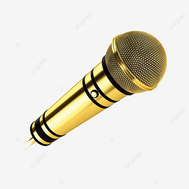 Detail Golden Microphone Clipart Nomer 15