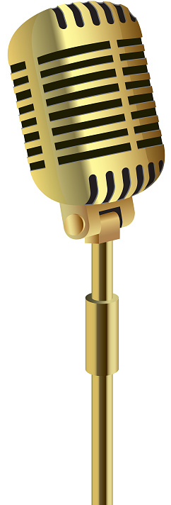 Detail Golden Microphone Clipart Nomer 26