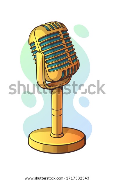 Detail Golden Microphone Clipart Nomer 28