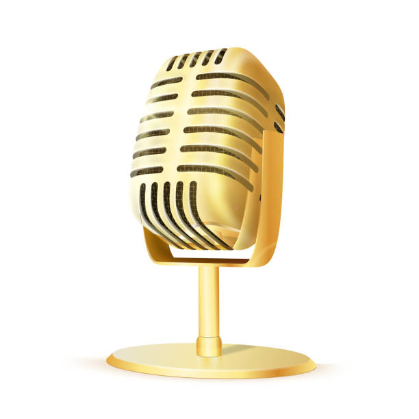 Detail Golden Microphone Clipart Nomer 29