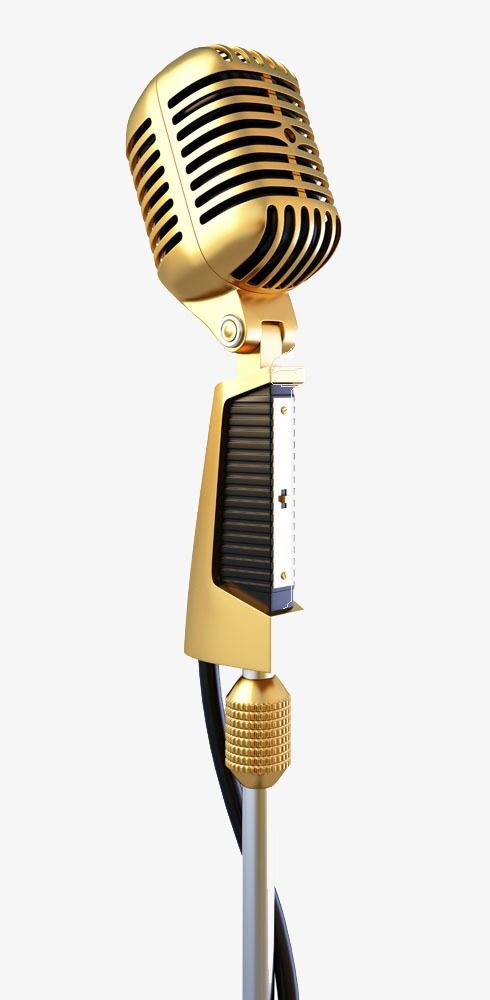 Detail Golden Microphone Clipart Nomer 30