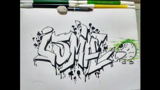 Detail Graffiti Tulisan Ismail Nomer 2