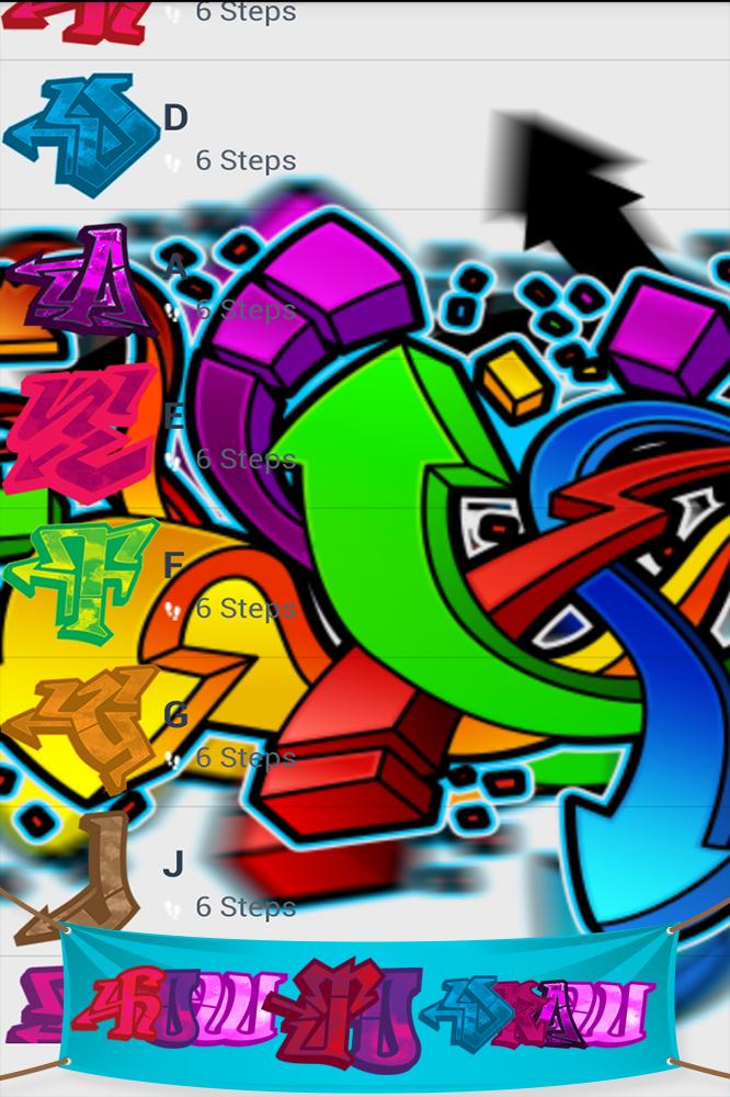 Detail Graffiti Tulisan Karakter Simple Nomer 22