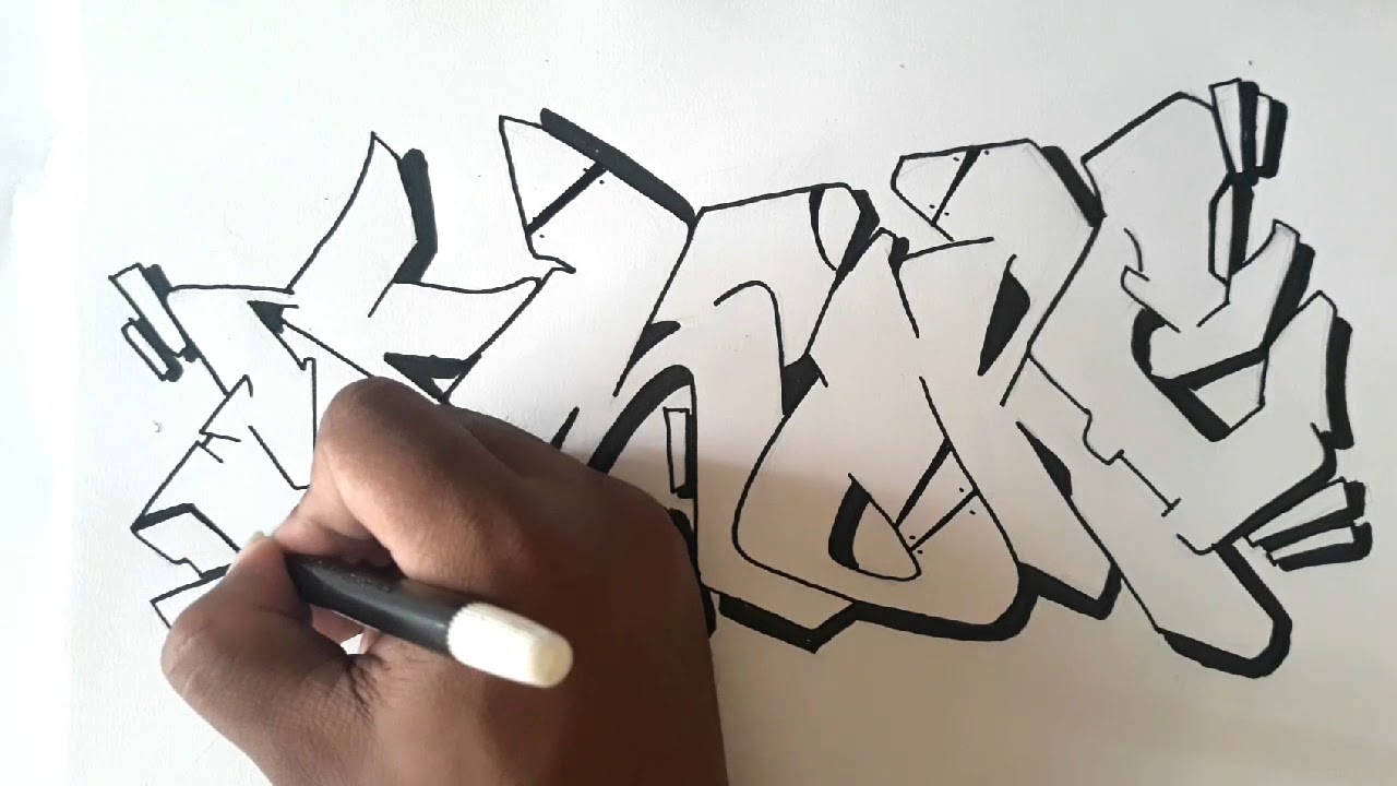 Download Graffiti Tulisan Karakter Simple Nomer 40