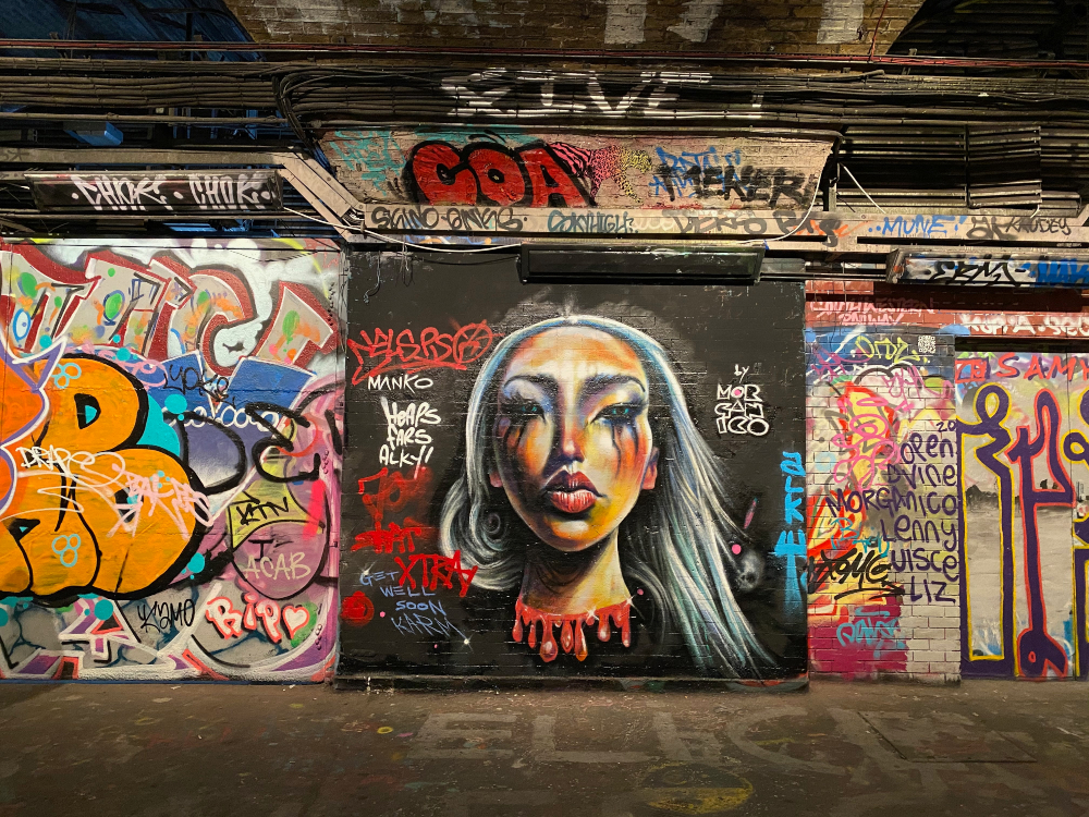 Detail Graffiti Tunnel London Leake Street Nomer 44