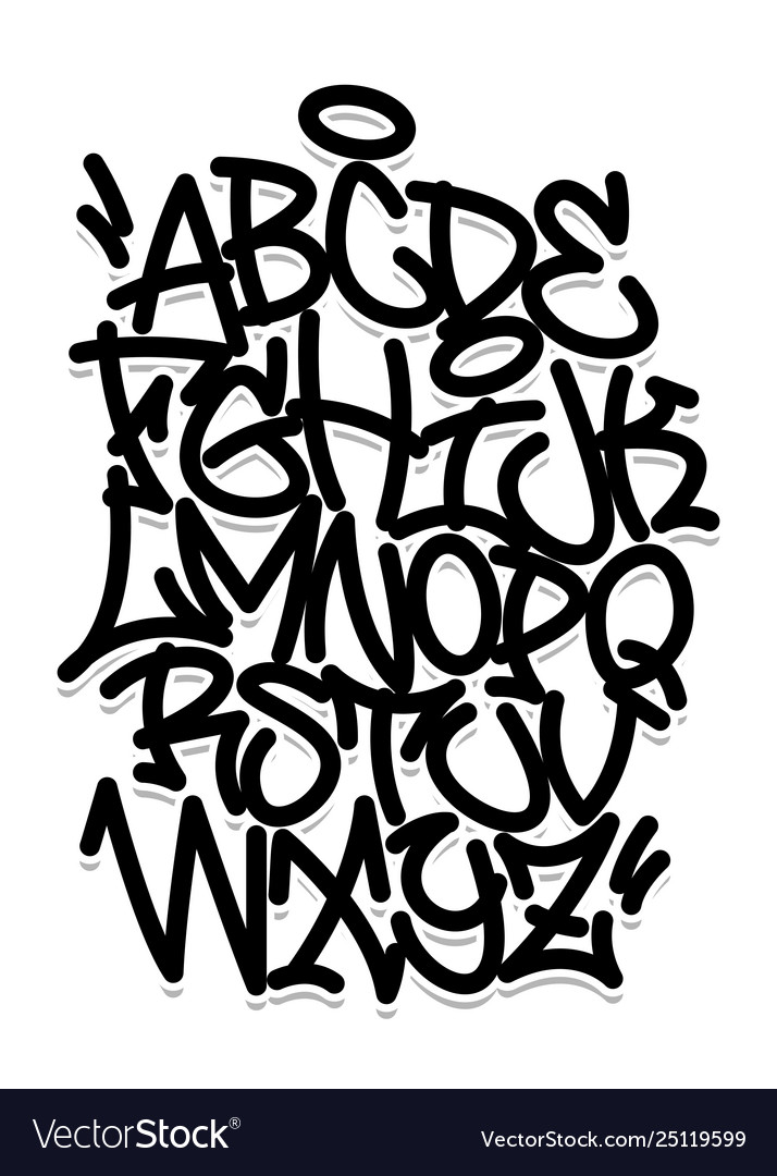 Detail Graffiti Typeface Nomer 4