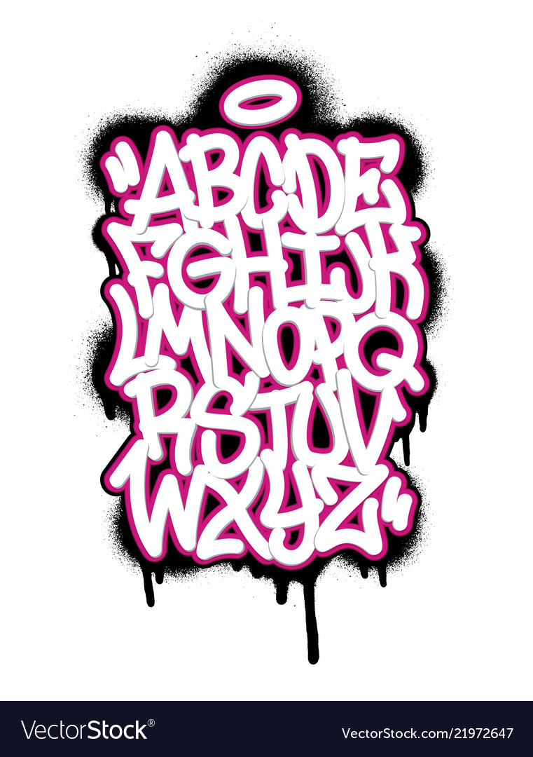 Detail Graffiti Typography Illustrator Nomer 25