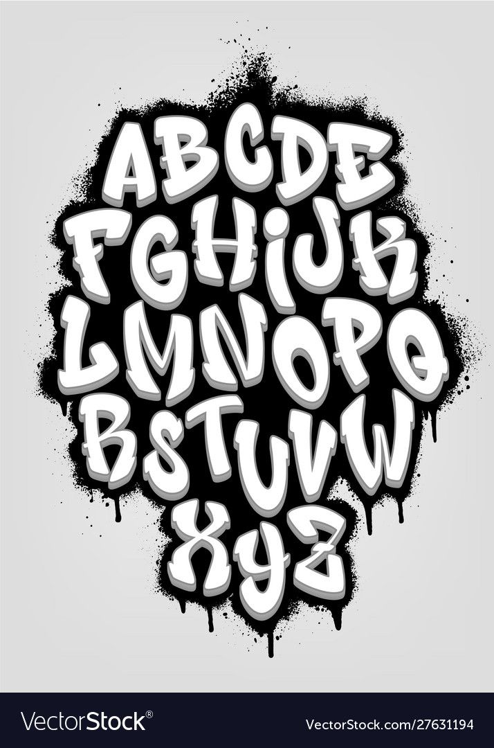 Detail Graffiti Typography Illustrator Nomer 36