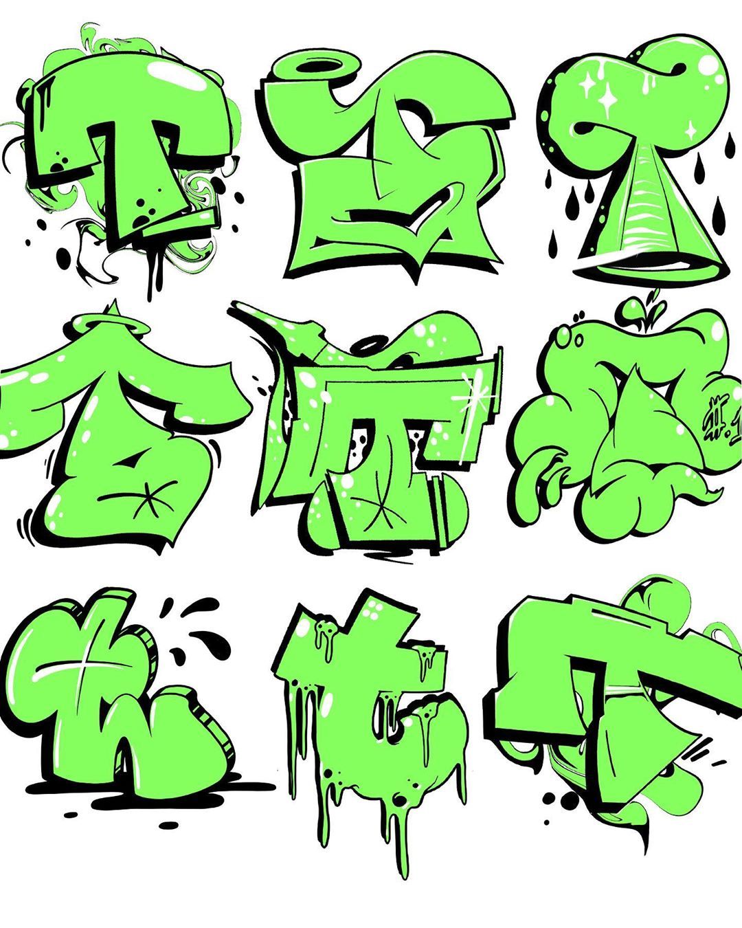 Detail Graffiti Typography Illustrator Nomer 40