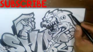 Detail Graffiti Ular Nomer 12