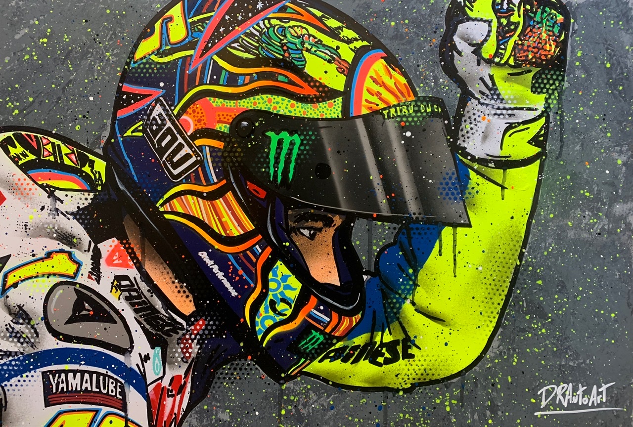 Detail Graffiti Valentino Rossi Nomer 11