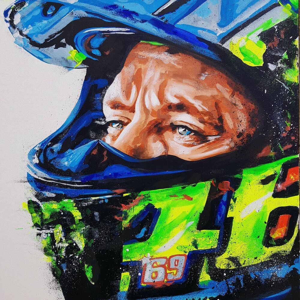 Detail Graffiti Valentino Rossi Nomer 18