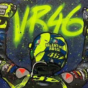 Detail Graffiti Valentino Rossi Nomer 20