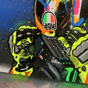 Detail Graffiti Valentino Rossi Nomer 21