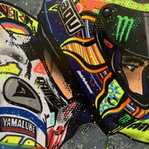 Detail Graffiti Valentino Rossi Nomer 22