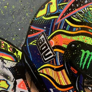 Detail Graffiti Valentino Rossi Nomer 44