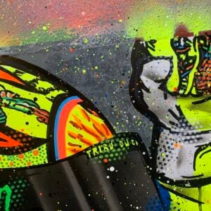 Detail Graffiti Valentino Rossi Nomer 45